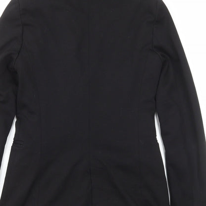 Stradivarius Womens Black Polyester Jacket Suit Jacket Size S