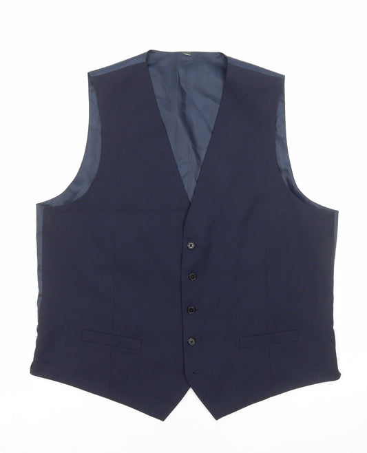 Mens UK Size L Marks and Spencer Regular Blue Suit Jacket