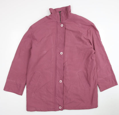 Womens UK Size M Bonmarché Pink Overcoat