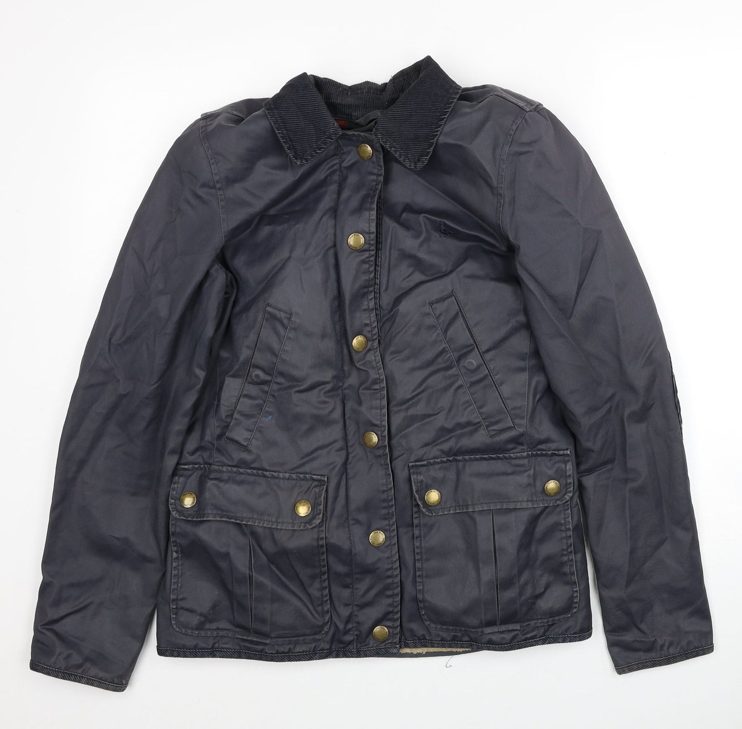 Womens UK Size 8 Jack Wills Blue Windbreaker Coat
