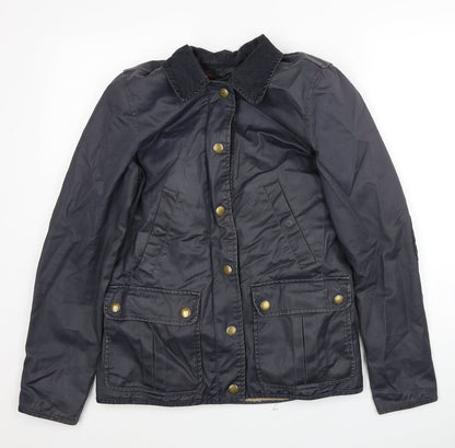Womens UK Size 8 Jack Wills Blue Windbreaker Coat