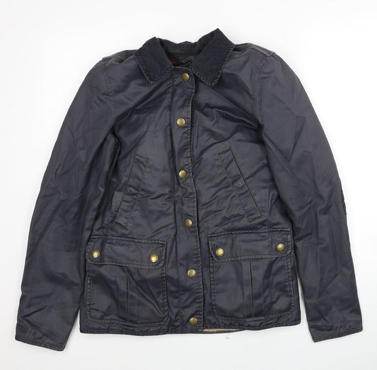 Womens UK Size 8 Jack Wills Blue Windbreaker Coat