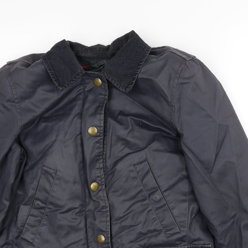 Womens UK Size 8 Jack Wills Blue Windbreaker Coat