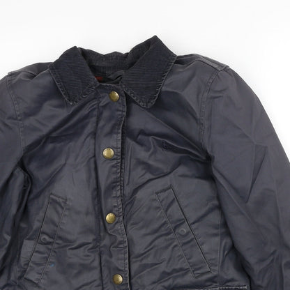 Womens UK Size 8 Jack Wills Blue Windbreaker Coat