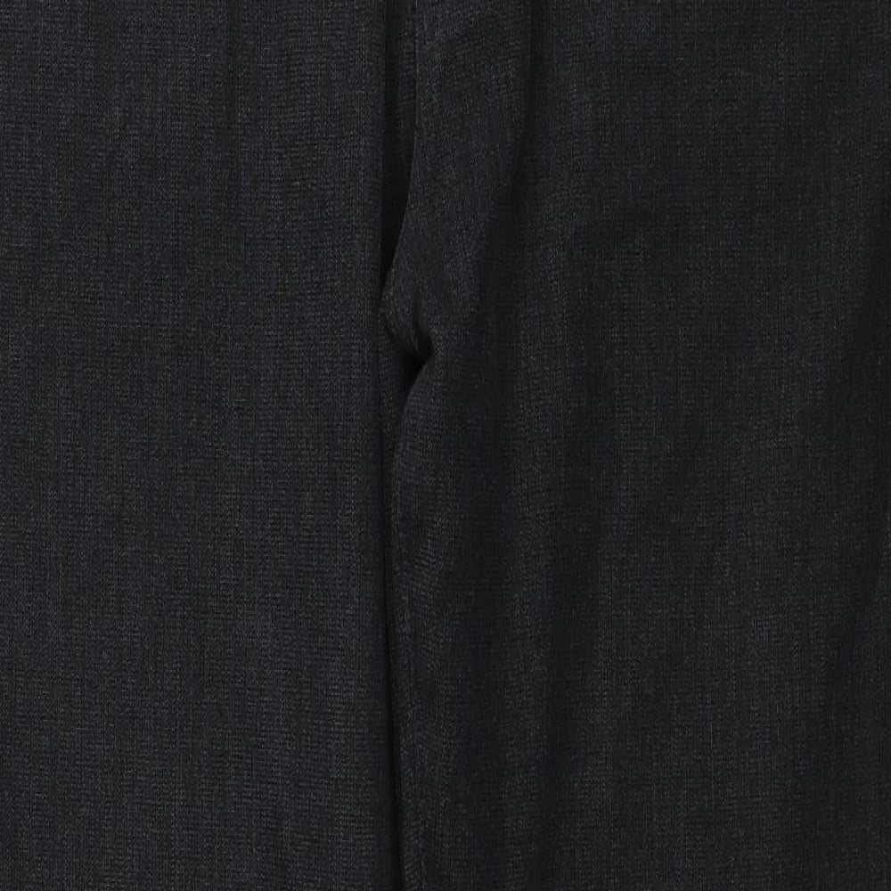 Ventura Jeans Mens Black Cotton Straight Jeans Size 40 in Regular Zip