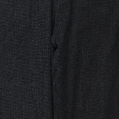 Ventura Jeans Mens Black Cotton Straight Jeans Size 40 in Regular Zip