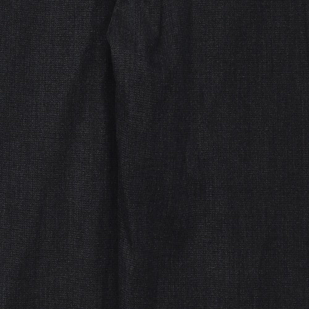 Ventura Jeans Mens Black Cotton Straight Jeans Size 40 in Regular Zip