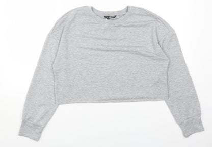 SheIn Womens Grey Cotton Pullover Sweatshirt Size XS Pullover