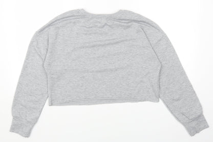SheIn Womens Grey Cotton Pullover Sweatshirt Size XS Pullover