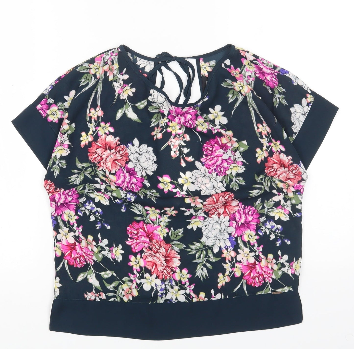 Womens UK Size 6 Marks and Spencer Blue Basic Blouse