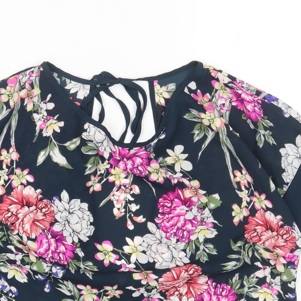 Womens UK Size 6 Marks and Spencer Blue Basic Blouse