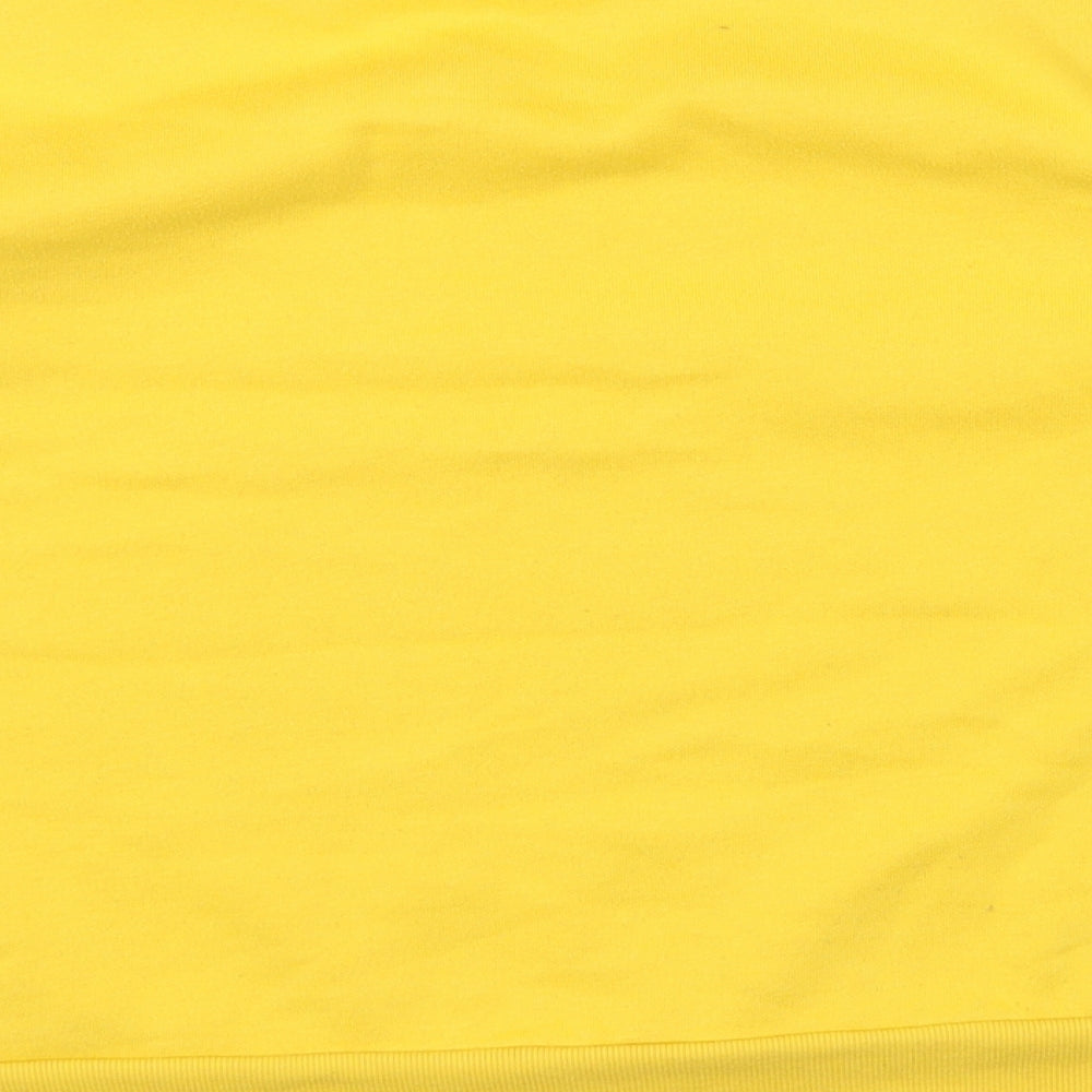 Primark Womens Yellow Cotton Pullover Sweatshirt Size S Pullover