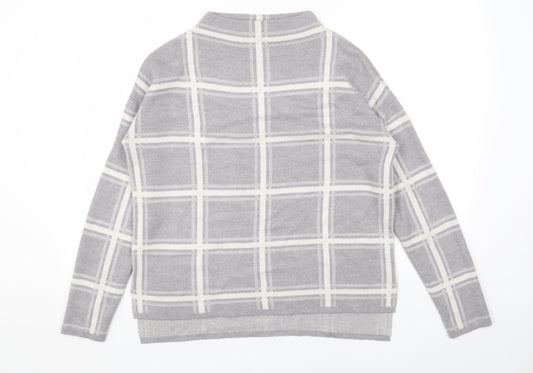 Womens UK Size L Marks and Spencer Grey Pullover Jumper