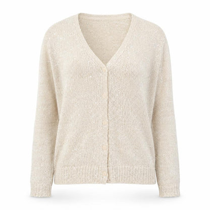 Womens UK Size XS H&M Beige Cardigan Jumper
