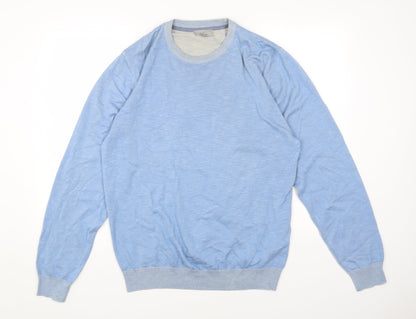 Womens UK Size L Marks and Spencer Blue Pullover Jumper