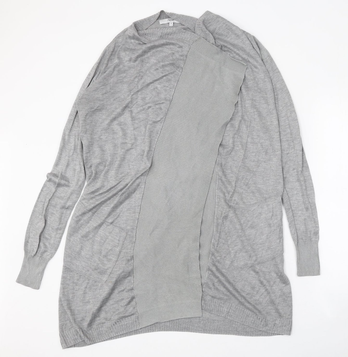Womens UK Size 8 NEXT Grey Cardigan Jumper