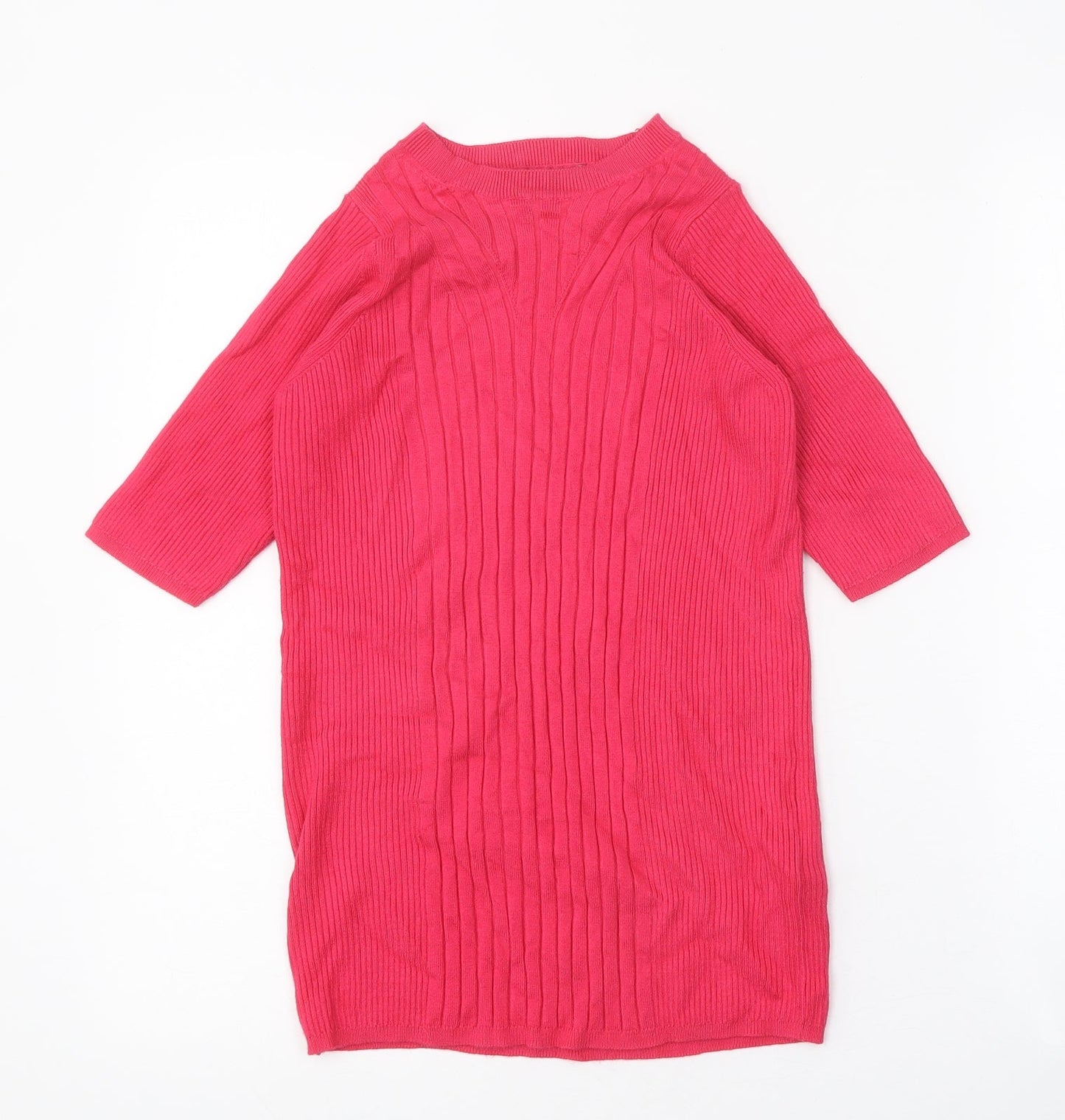 Womens UK Size S Marks and Spencer Pink Pullover Jumper