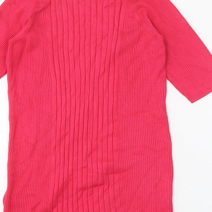 Womens UK Size S Marks and Spencer Pink Pullover Jumper