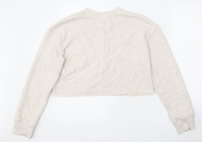Womens UK Size S Zara Beige Pullover Jumper