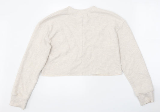 Womens UK Size S Zara Beige Pullover Jumper