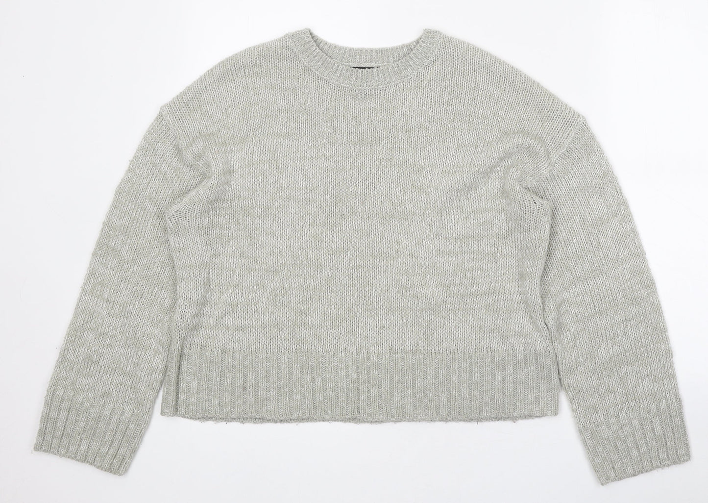 Womens UK Size S New Look Grey Pullover Jumper