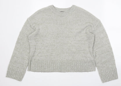 Womens UK Size S New Look Grey Pullover Jumper