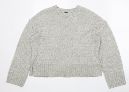 Womens UK Size S New Look Grey Pullover Jumper