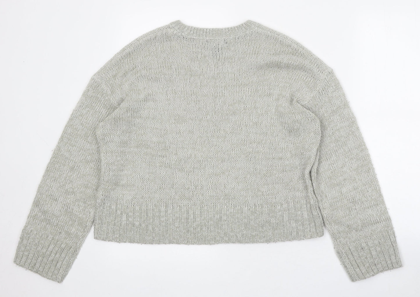 Womens UK Size S New Look Grey Pullover Jumper