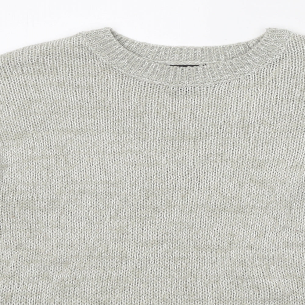 Womens UK Size S New Look Grey Pullover Jumper