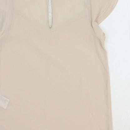 Womens UK Size 4 H&M Beige Basic Blouse