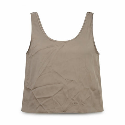 Womens UK Size L Zara Brown Basic Tank