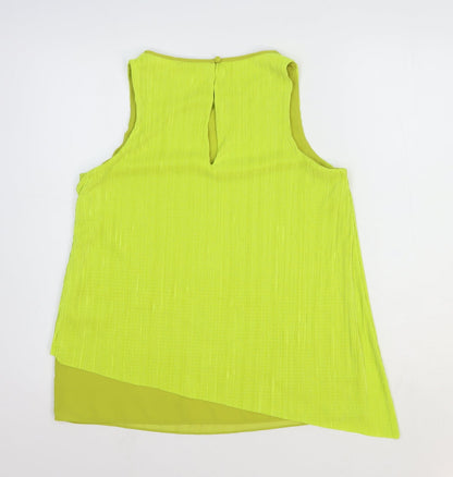 Womens UK Size 12 NEXT Yellow Basic Blouse