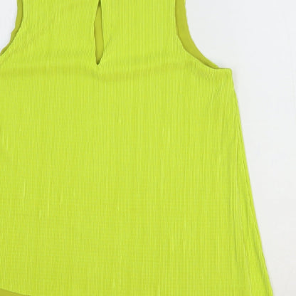 Womens UK Size 12 NEXT Yellow Basic Blouse