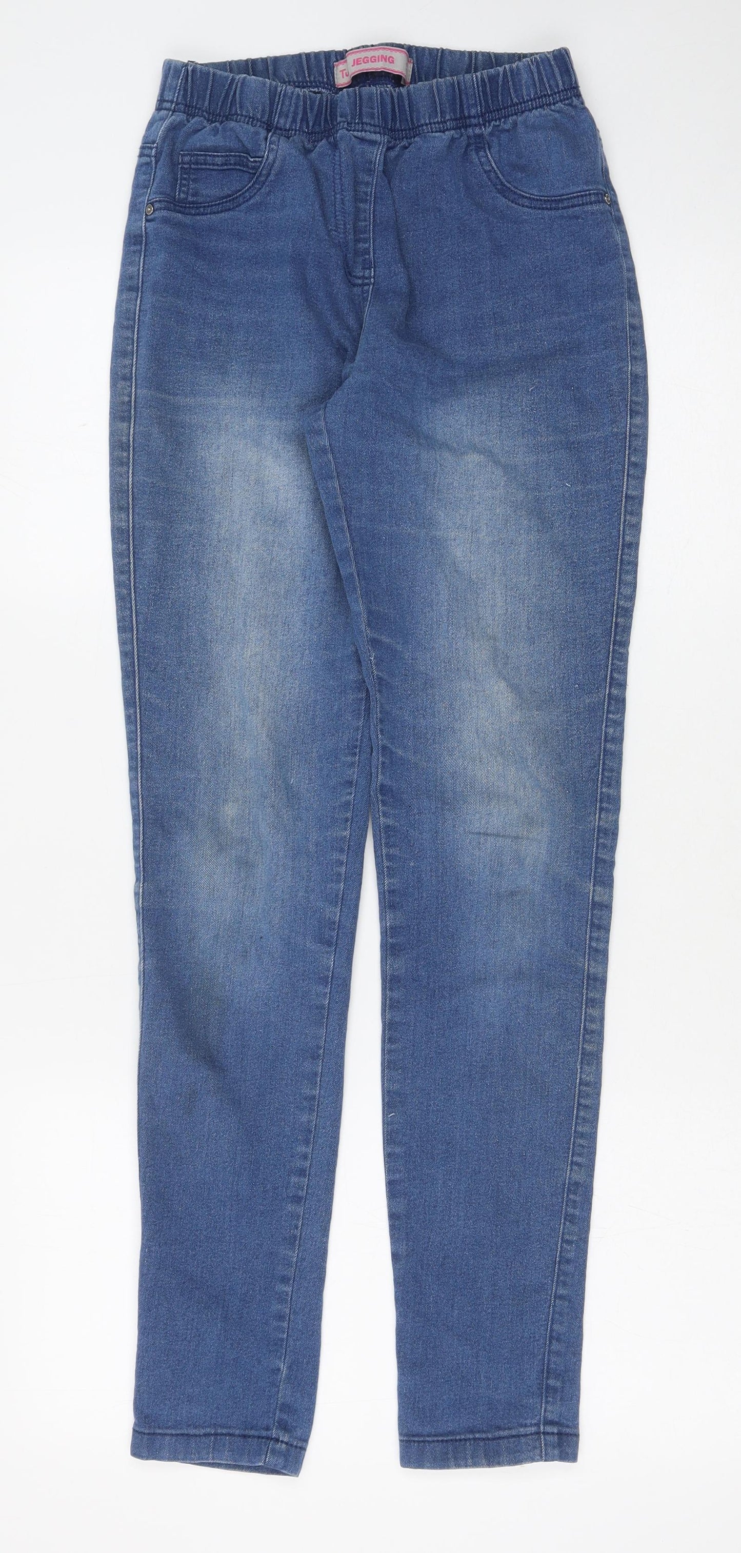 TU Womens Blue Cotton Jegging Jeans Size 10 Regular - Back Pocket Detail