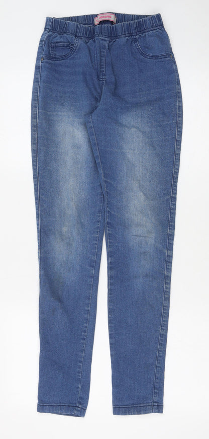 TU Womens Blue Cotton Jegging Jeans Size 10 Regular - Back Pocket Detail