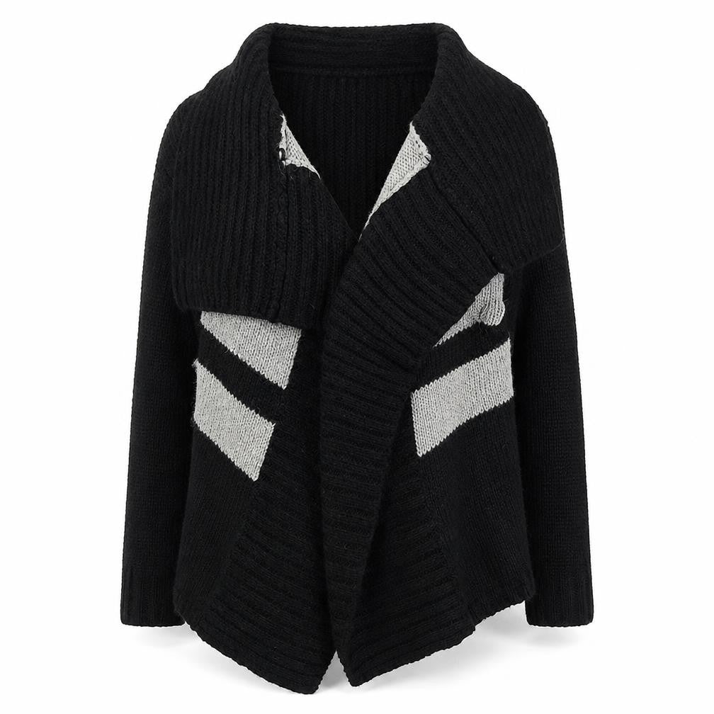 Womens UK Size 6 Warehouse Black Wrap Jumper