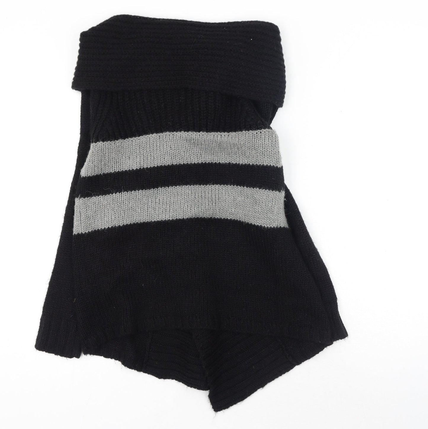 Womens UK Size 6 Warehouse Black Wrap Jumper