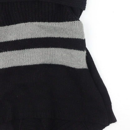 Womens UK Size 6 Warehouse Black Wrap Jumper
