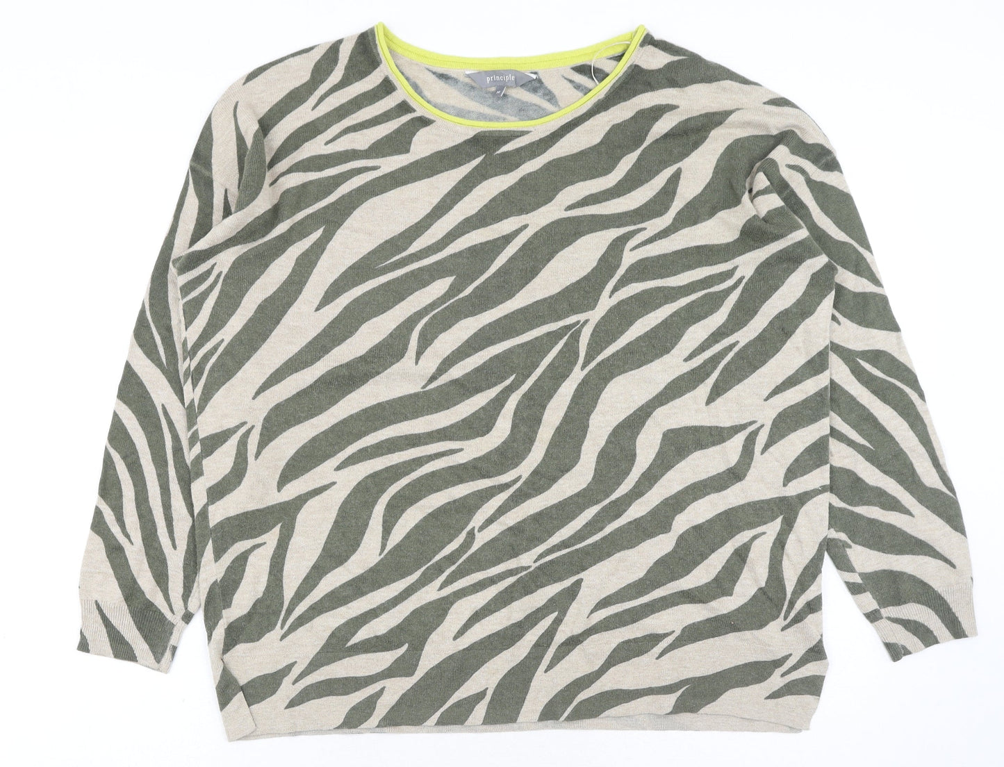 Womens UK Size 14 Debenhams Green Pullover Jumper