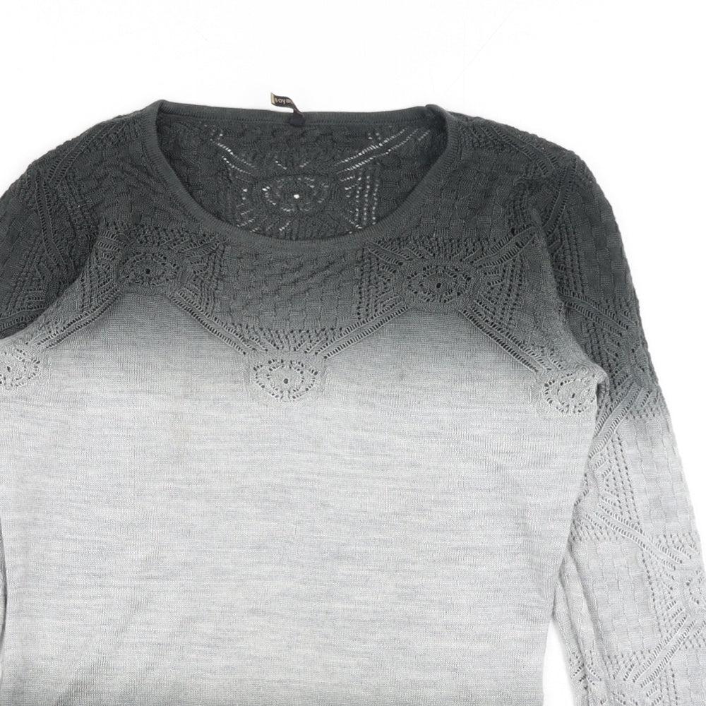 Womens UK Size S Soyaconcept Grey Pullover Jumper