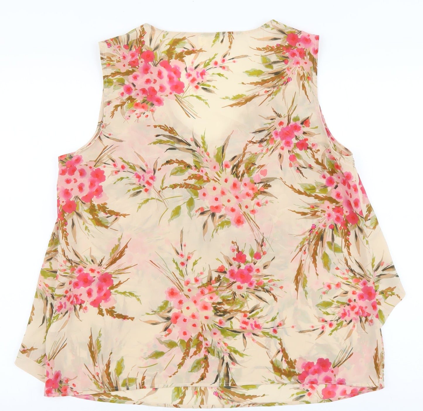 Womens UK Size 12 Linea Pink Basic Tank