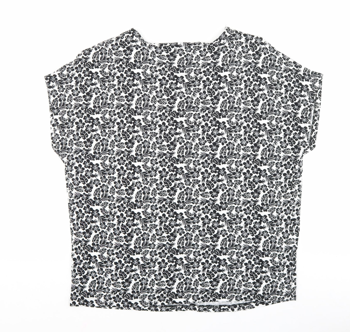 Womens UK Size 10 Marks and Spencer Black Basic T-Shirt