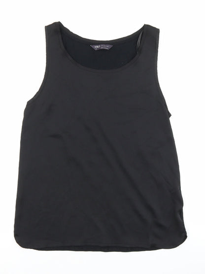 Womens UK Size 6 Marks and Spencer Black Basic Tank
