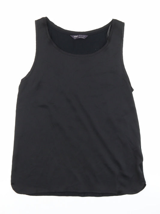 Womens UK Size 6 Marks and Spencer Black Basic Tank