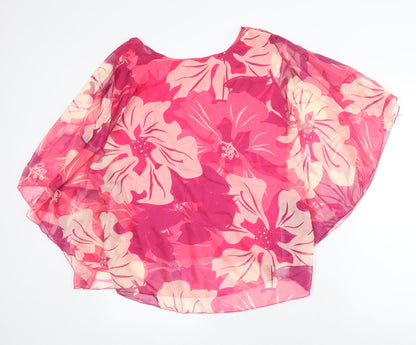 Womens UK Size S Preworn Pink Basic Blouse