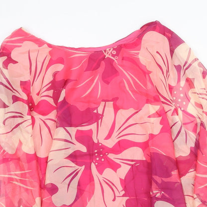 Womens UK Size S Preworn Pink Basic Blouse