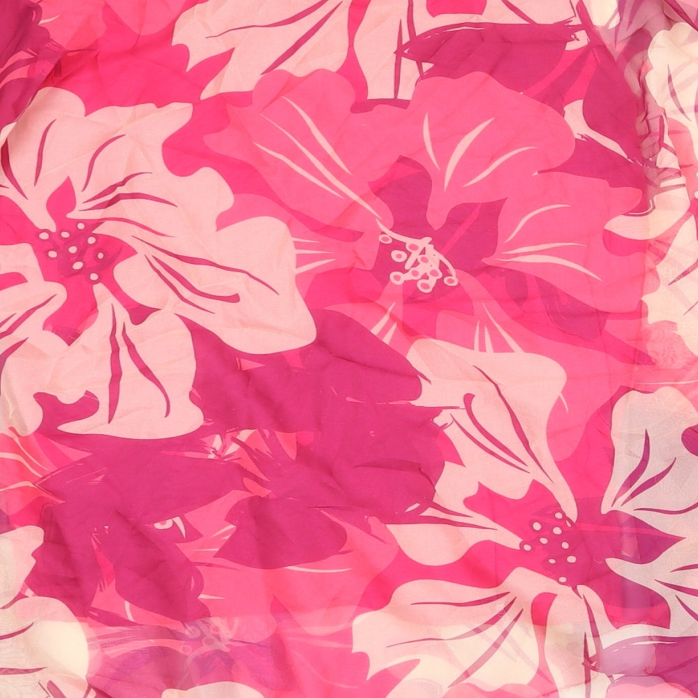 Womens UK Size S Preworn Pink Basic Blouse