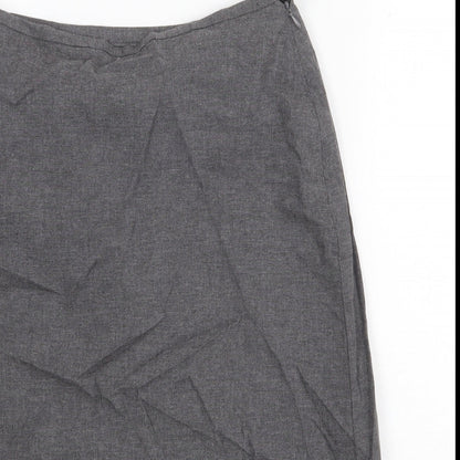 Gap Womens Grey Floral Viscose A-Line Skirt Size XS Zip