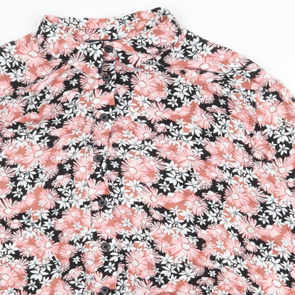 Womens UK Size 16 Marks and Spencer Pink Basic Button-Up