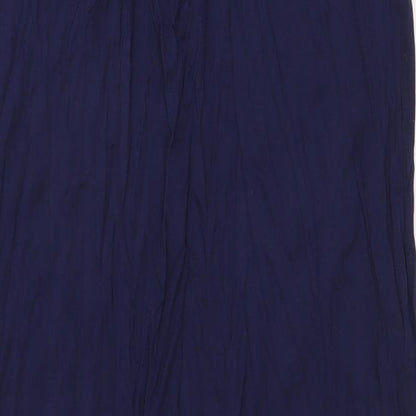 F&F Womens Blue Polyester Shift Size 12 V-Neck Pullover